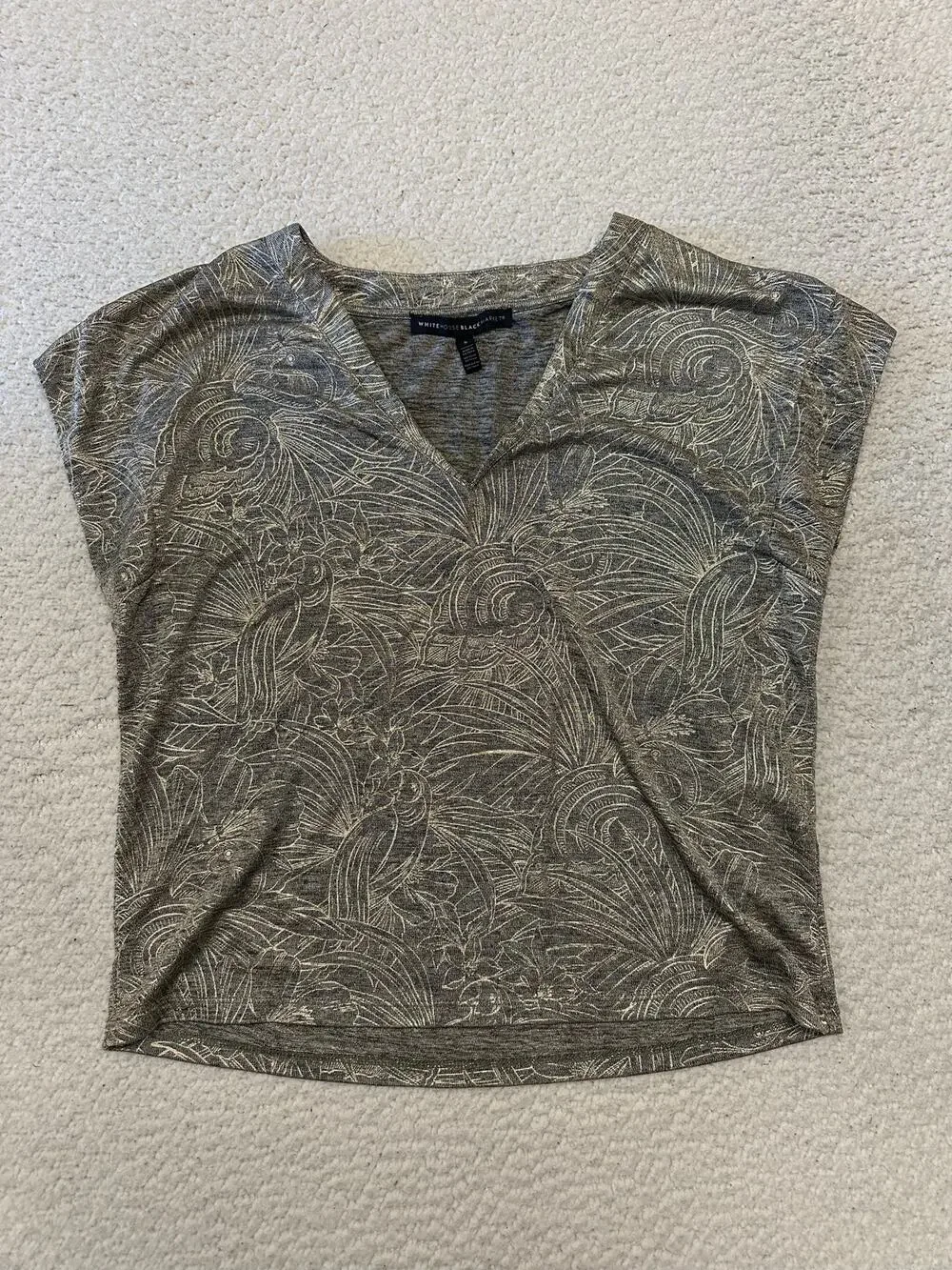 White House Black Market Dolman Sleeve Blouse Top Small